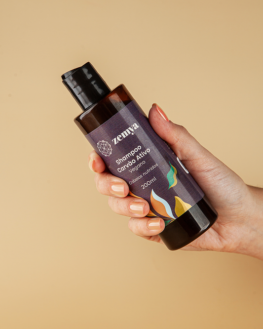 Shampoo Vegano Zemya de Carvão Ativo 200 ml