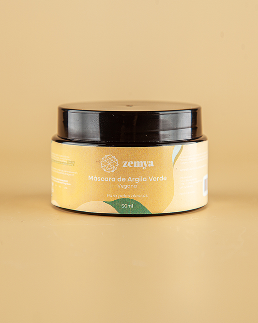 Máscara Facial Vegano Zemya - Argila Verde 50 gr