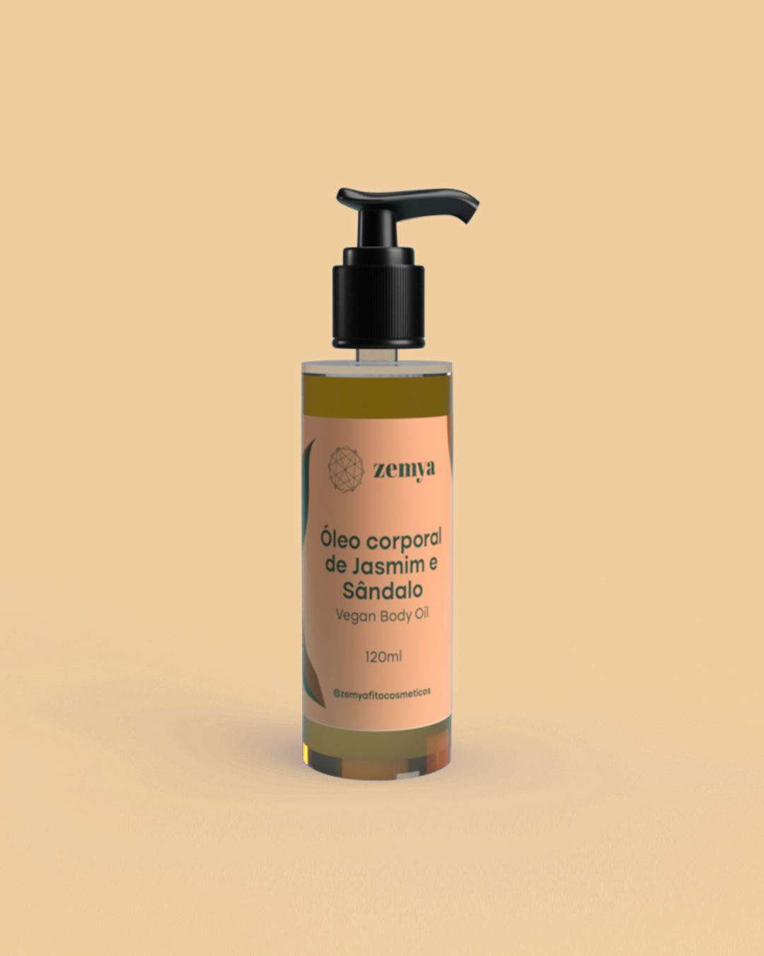 Óleo Corporal Vegano Zemya - Jasmim e Sândalo 120 ml