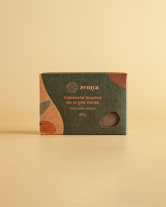 Sabonete Vegano Zemya - Argila Verde 90 g