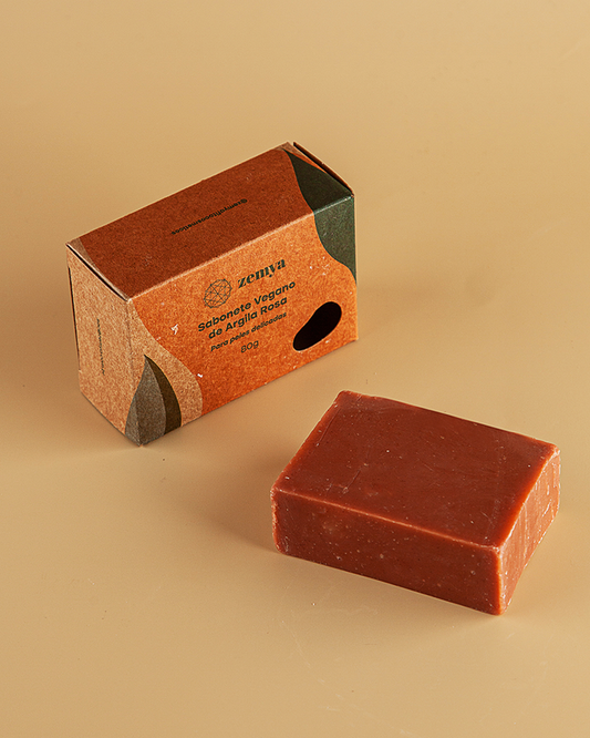 Sabonete Vegano Zemya - Argila Rosa 90 g