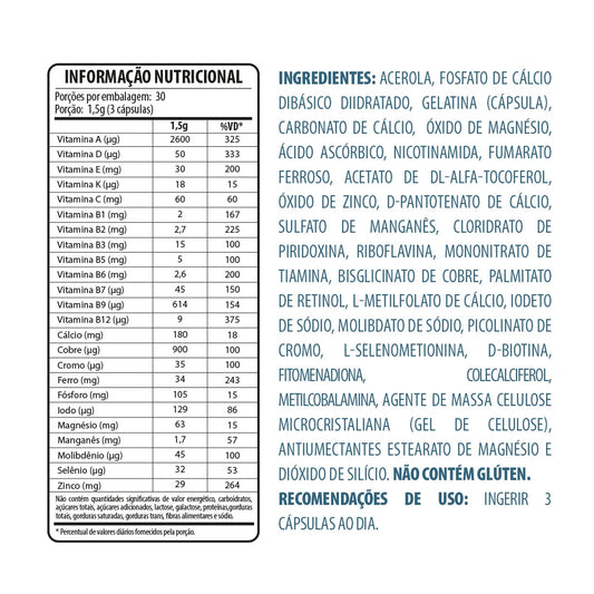 Belt +23 Caps Max - Muito Mais Vitaminas E Minerais