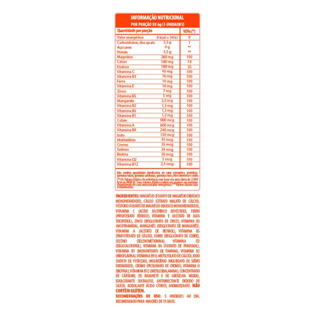 Belt +23 Mastigável Smoothie de Frutas Multivitamínico e Multimineral