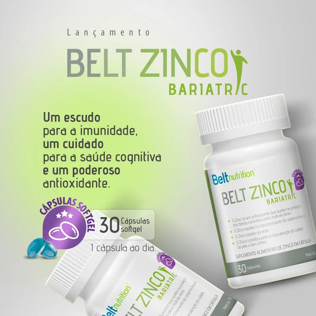 Belt Zinco Bariatric - 30 capsulas Softgel