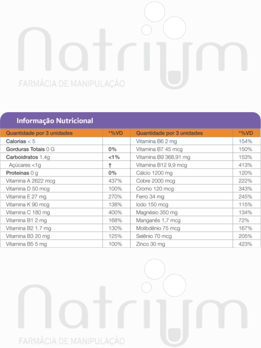 Bariatric FUSION PLUS® sabor FRUTAS TROPICAIS - 90 Pastilhas Mastigáveis