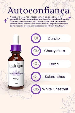 Floral de Bach Autoconfiança 30 ml - Natrium