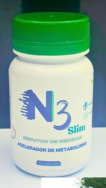N3 Slim - Acelerador de Metabolismo e Redutor de Medidas c/60 capsulas