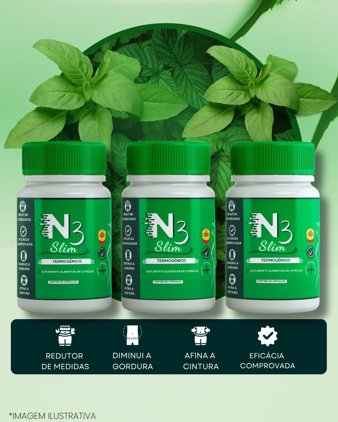 TERMOGÊNICO N3 SLIM COM 60 CÁPSULAS