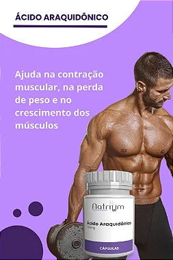 Ácido Araquidônico - C/30 capsulas - Natrium