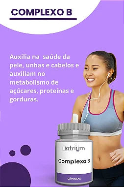 Complexo B Vitamina 300 mg - C/ 30 capsulas - Natrium