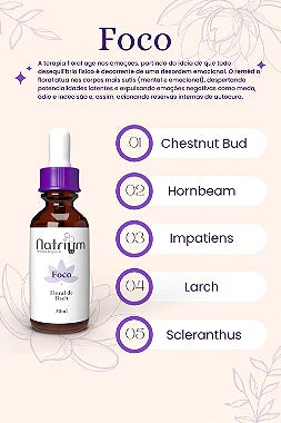 Floral de Bach - Foco 30 ml - Natrium