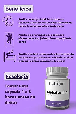 Melatonina 0,21 mg C/30 capsulas - Natrium