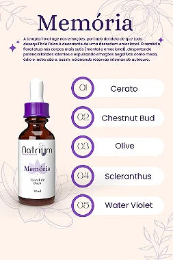 Floral de Bach - Memória 30 ml - Natrium
