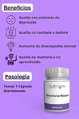 Rhodiola Rosea 400 mg c/30 capsulas - Natrium