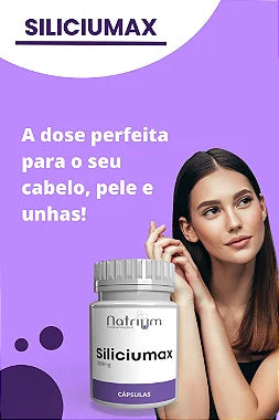 Siliciumax 300 mg c/30 cápsulas - Cabelos - Pele - Unhas - Natrium