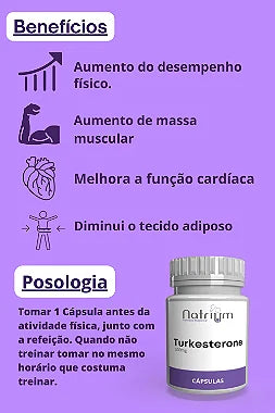 Turkesterone 500 mg c/ 30 capsulas - Natrium