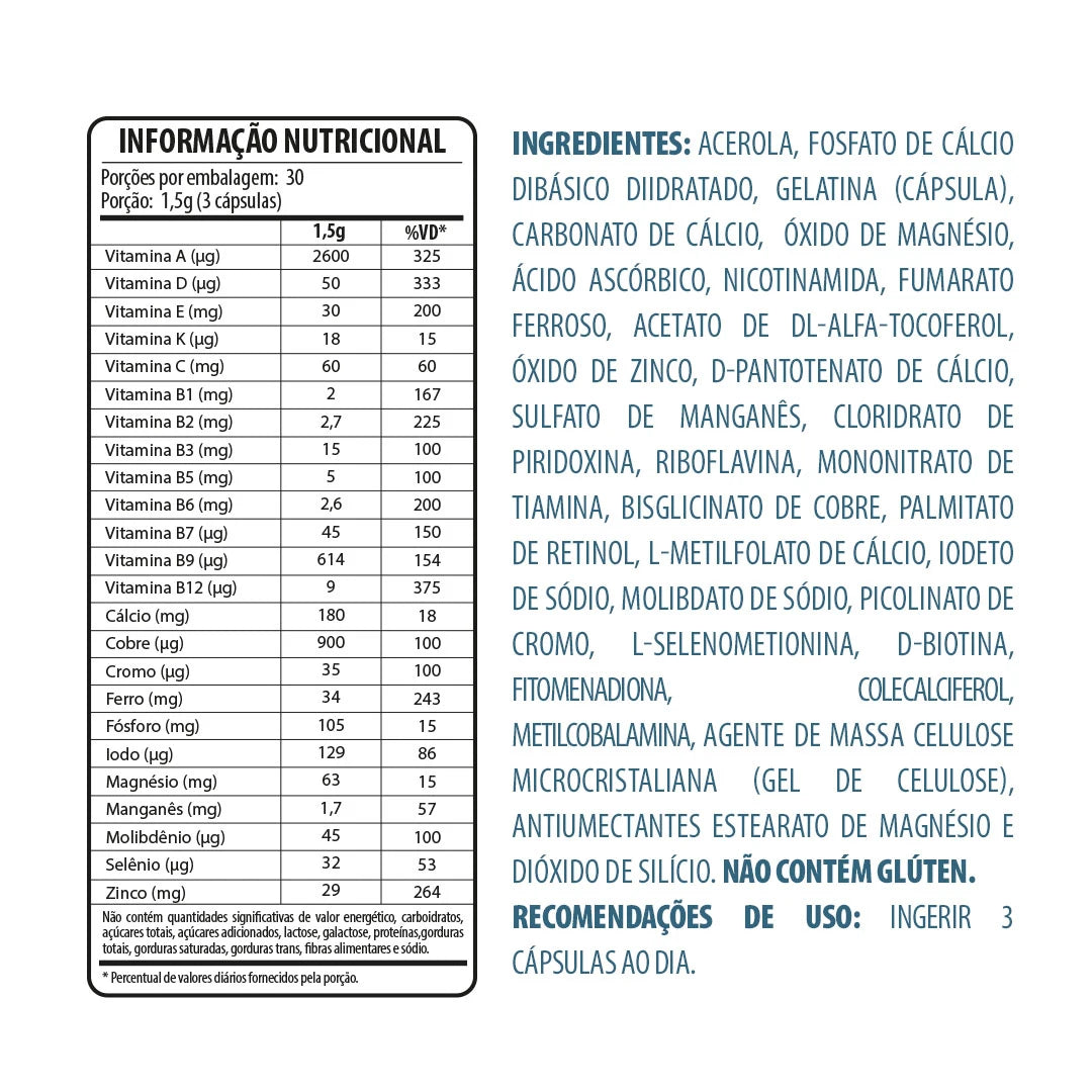 Belt +23 Caps Max - Muito Mais Vitaminas E Minerais