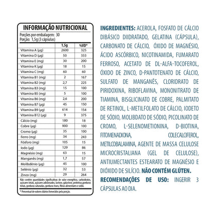 Belt +23 Caps Max - Muito Mais Vitaminas E Minerais