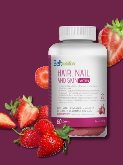 Belt Hair Gummy Morango 240g