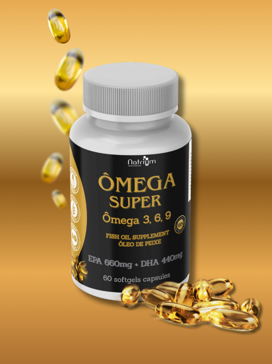 SUPER ÔMEGA 3-6-9 - EPA 660mg + DHA 440mg - 60 cápsulas gelatinosas