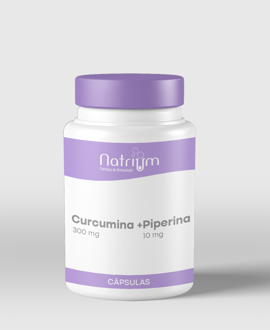 Curcumina 300mg + Piperina 10mg - C/30 capsulas - Natrium