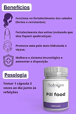 Pill Food c/60 capsulas - Natrium