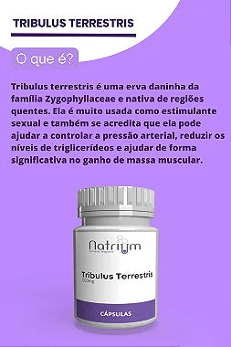 Tribulus Terrestris 500 mg c/30 capsulas - Natrium